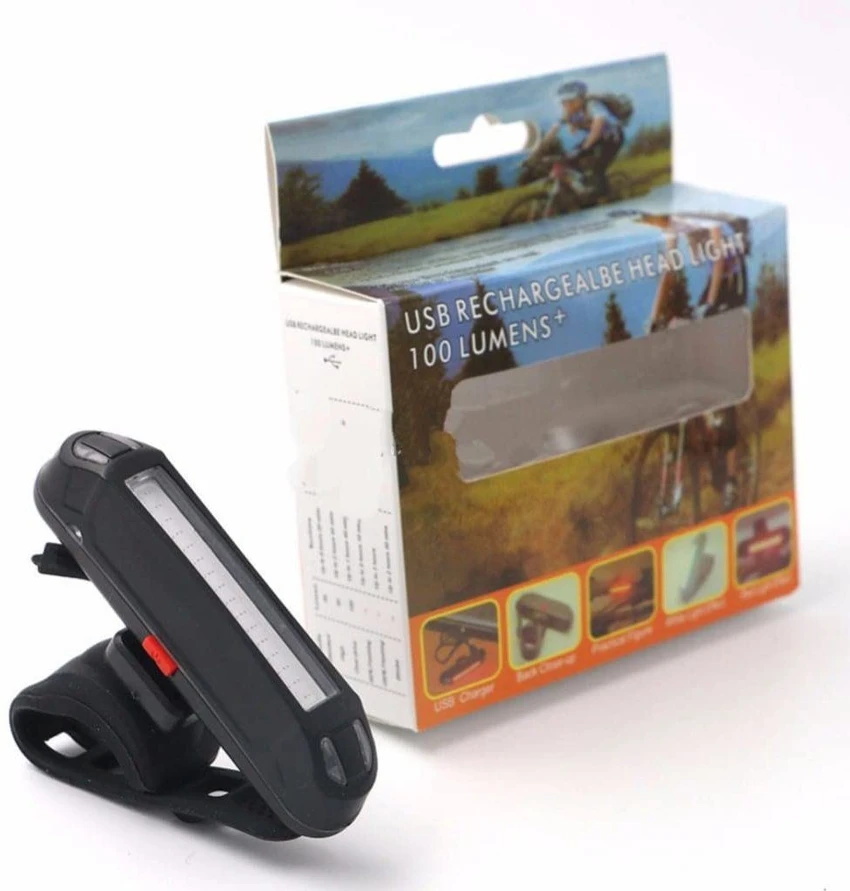 USB Rechargable Headlight 100 lumens Red