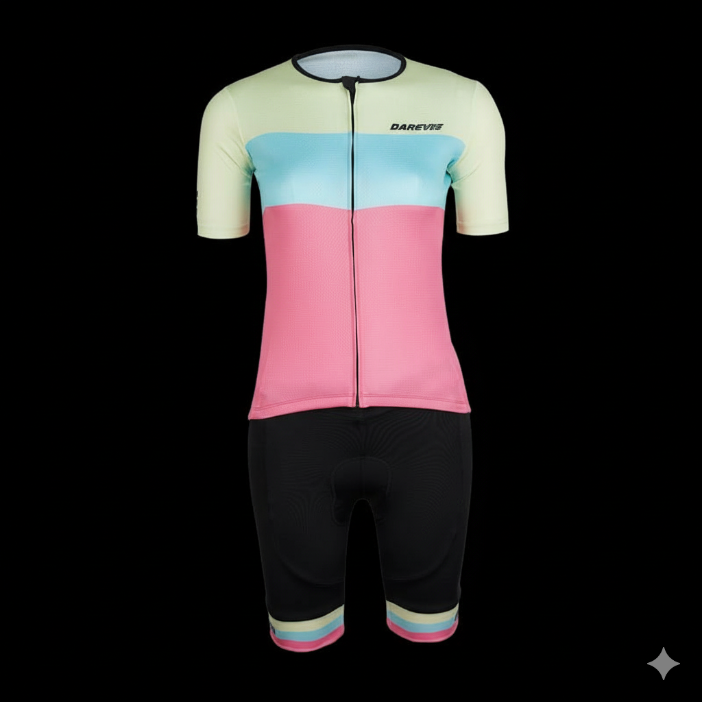 DVJ147W Jersey Lady Pink/Cyan XL