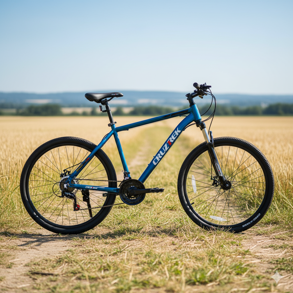 Cruztrek Komendo 27.5 MTB – Dark Blue (Hi-Ten Steel)