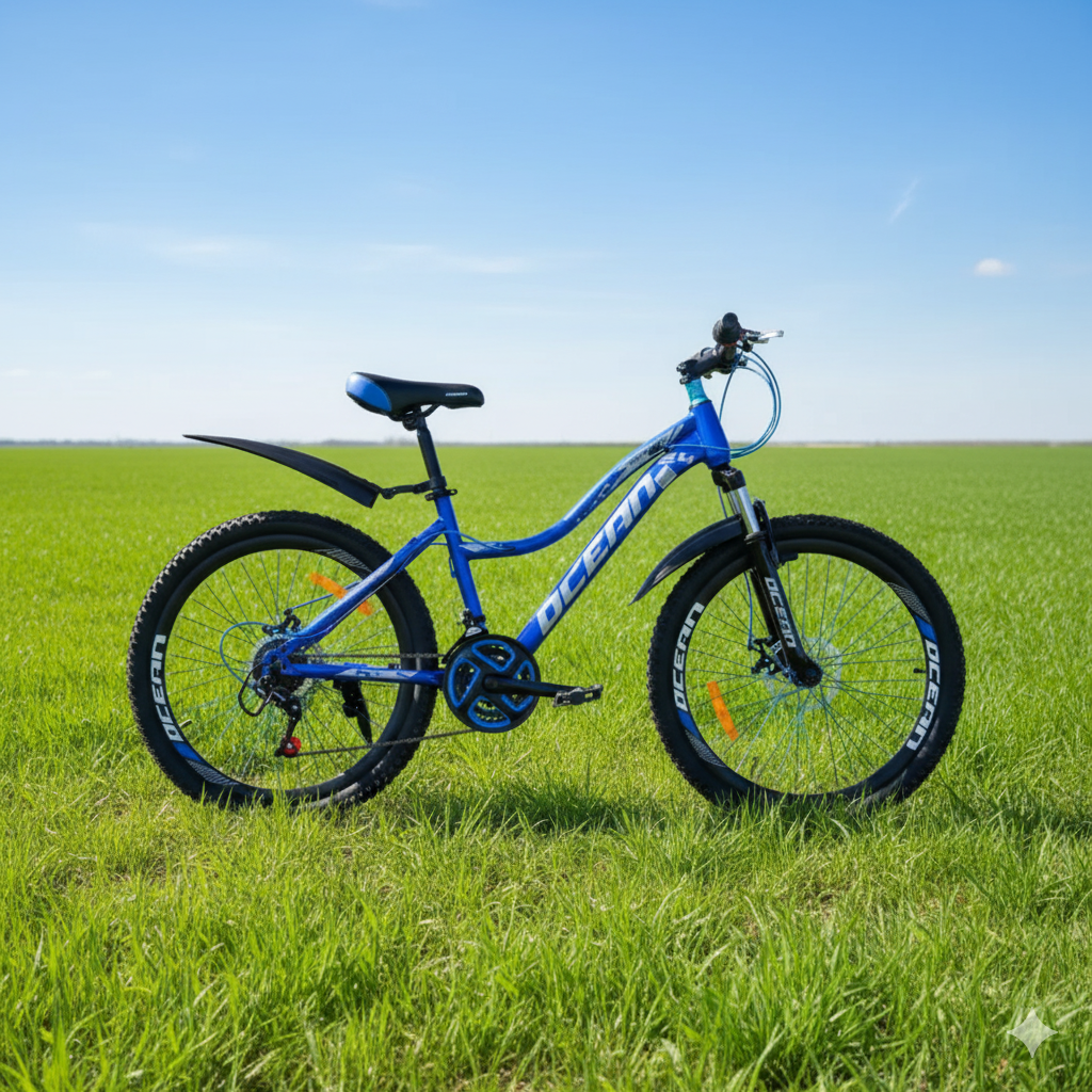 Ocean Bike – 24″ with Gear & Mechanical Disc Brakes(Pink)