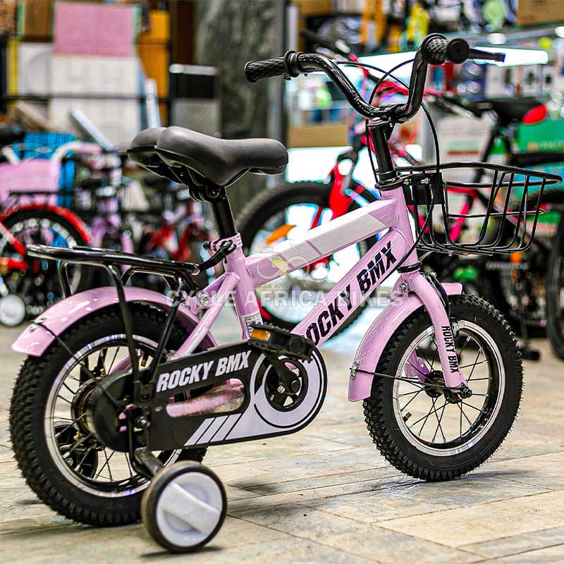 Trendy Rocky BMX Kids Bicycle | Size 16 - Pink Bike Ideal for 4 to 7 years