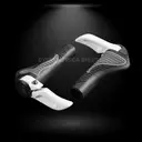 Bicycle Bike Handle Grips With horns White