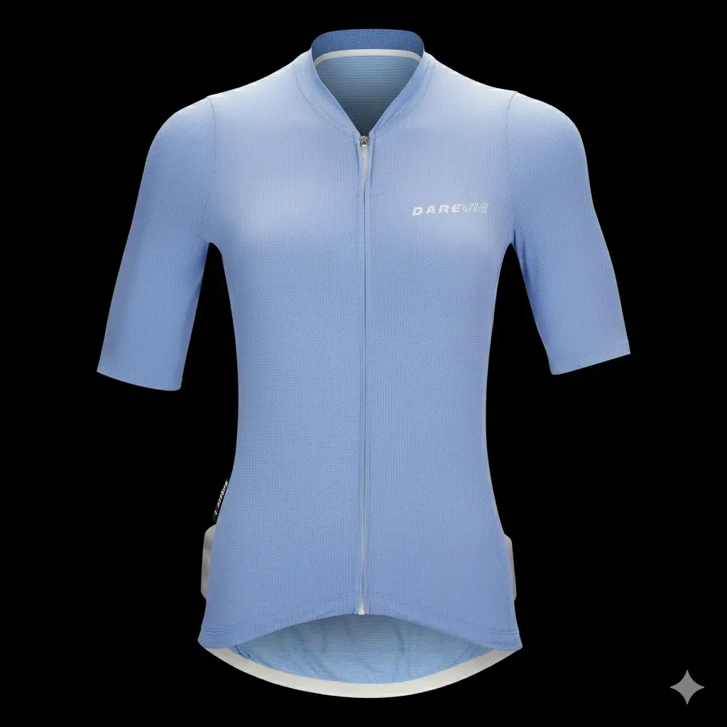DVJ159W Carbon Jersey Short Sleeve L-Blue X-Large