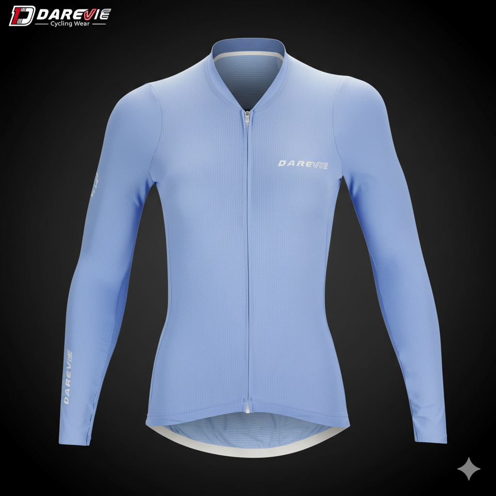 DVJ161W Carbon Jersey Long Sleeve Women L-Blue XL