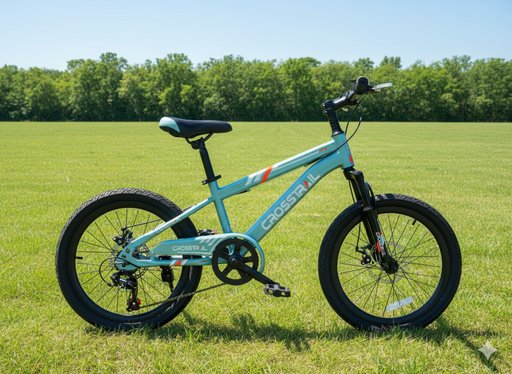 [BK2375LIGHT BLUE] Crosstrail Kids Bike- Size 20 black