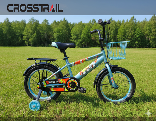 [BK2374LIGHT BLUE] Crosstrail Kids Bike Cyan- Size 16 