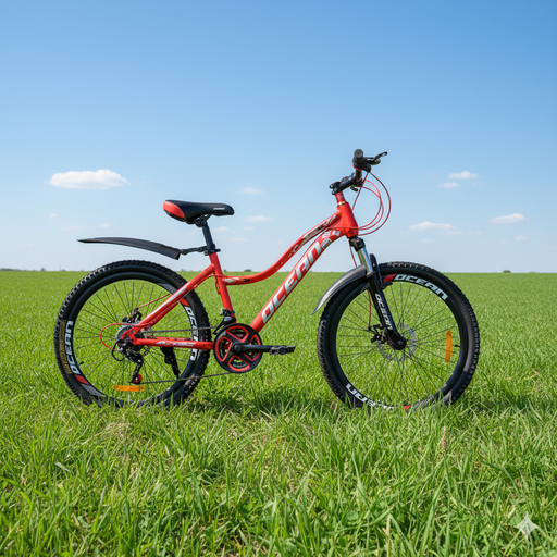 [BK2210Red] Ocean Bike – 24″ (Red) for 10+ Years