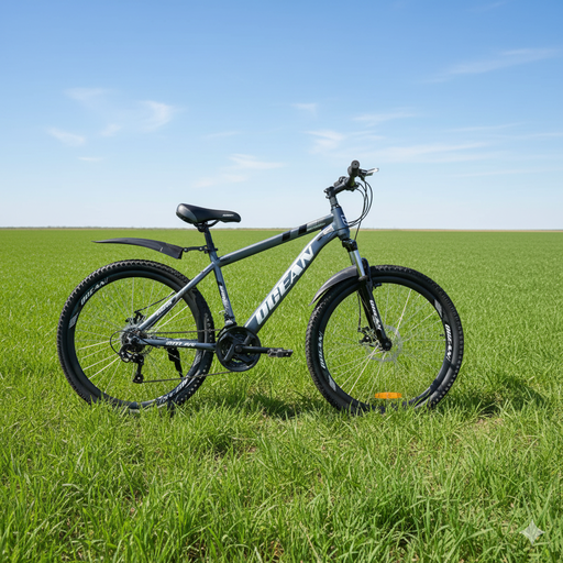 [CP24214W] Ocean Bike – 26″ with Gear &amp; Mechanical Disc Brakes (Grey)