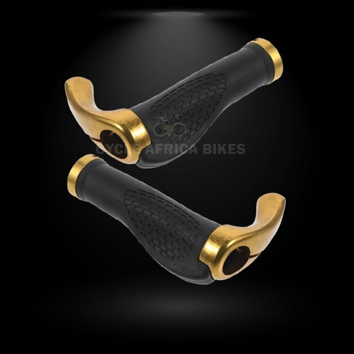 [CP1983GOLD] Bicycle Bike Handle Grips With Horns{GOLD}
