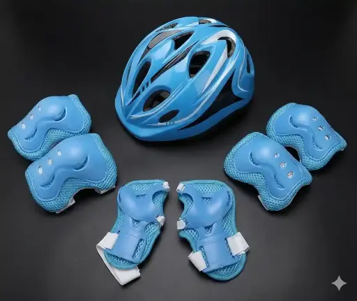 [AG1994] Kids Protective Gear with helmet Blue