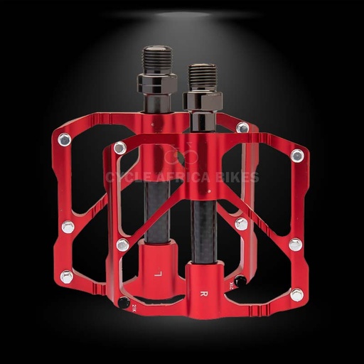 [CP17447W] Bicycle Red Aluminium Bike Peddles