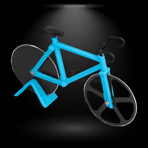 [CP17265W] Bicycle Shape Multi Colour Bike Pizza Cutter
