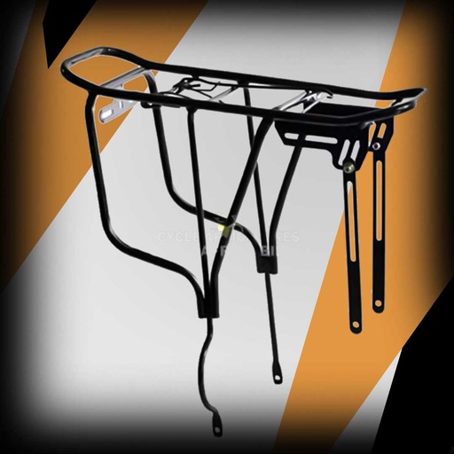 [CP15684W] Solid Iron Bicycle Rear Carrier Cargo - Adjustable Mountain Bike Solid Shelf Bicycle Shelf Rear Hanger