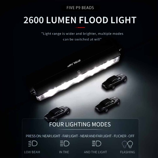 [AC1830] Hot 2600 Lumen LED Mountain Bike Light set MTB bicycle lights front and back with double bracket