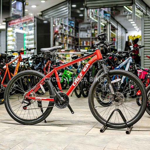 [BK1445] CRUZTREK KOMET size 26 Steel Mountain Bike Black Bicycle