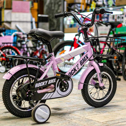 [BK1586PINK] Trendy Rocky BMX Kids Bicycle | Size 16 - Pink Bike Ideal for 4 to 7 years