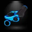 [CP1738BLUE] Handle Grips with Horns Blue