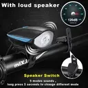 [AC2689-BLACK] Horn Light 7588 Bike Lamp Black