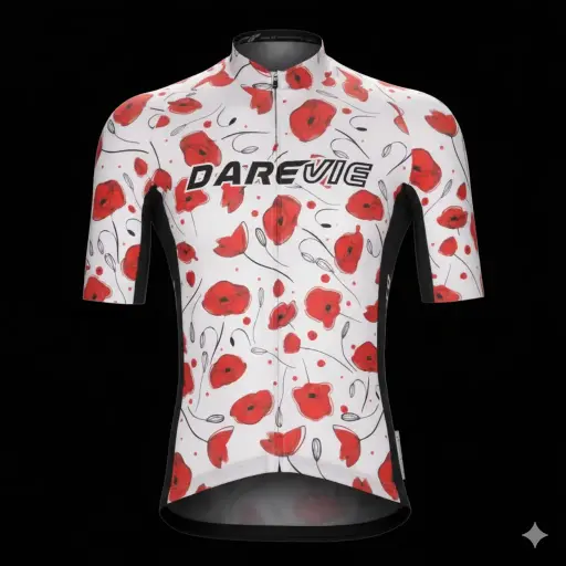 DVJ209 Sakura Jersey Ivory/Red/Black